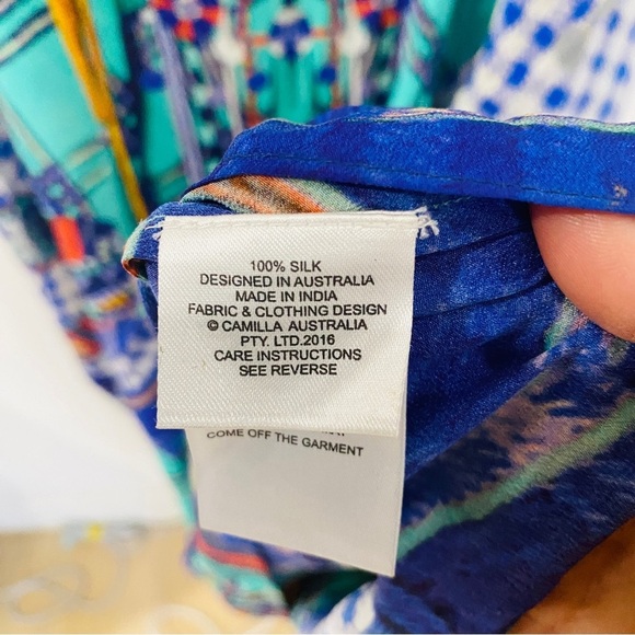 Camilla 100% silk Divinity Dance Round Neck Kaftan NWT - Picture 7 of 8